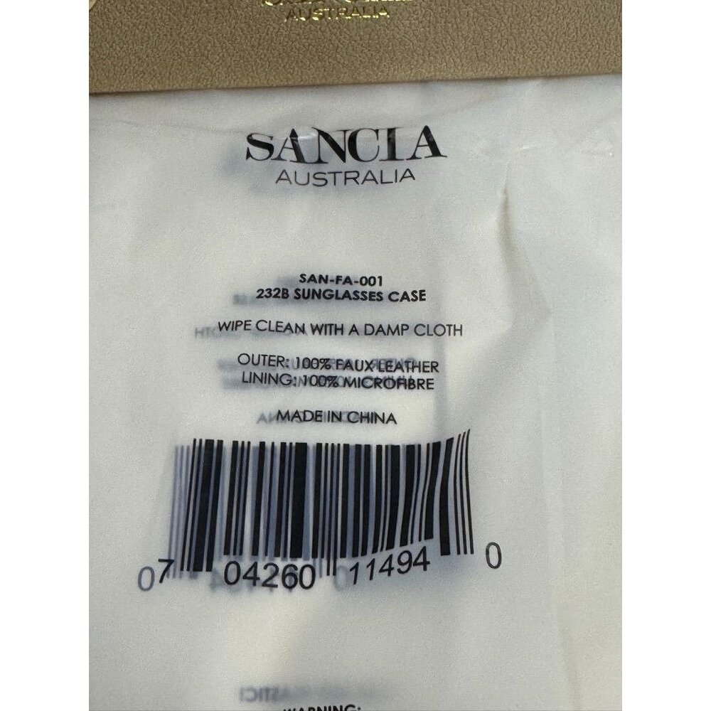 Sancia 3 Compartment Sunglass Case - Sand color - New in Box - Picture 2 of 16
